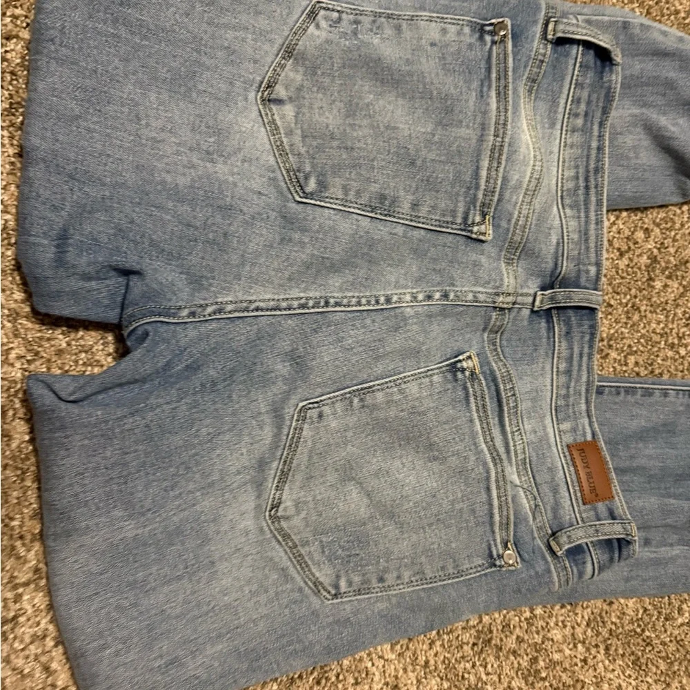 Judy Blue Light Blue Flare Jeans - Picture 5 of 5